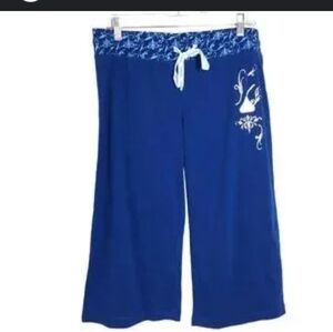 5 FOR $25 Hersey's Cropped Pajama Pants M 100% Cotton